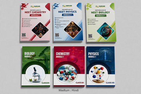 Sarvam NEET Module Set With DPP Booklet Set: Class XI+XII In Hindi