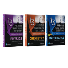 Pearson Previous Years’ Solved Questions JEE Main (2013-2025) Physics, Chemistry & Mathematics COMBO