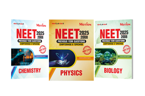 Motion NEET PYQs Chapterwise & Topicwise (2008-2025) PCB Combo | With Text & Video Solutions | Answer Keys | Latest Updated