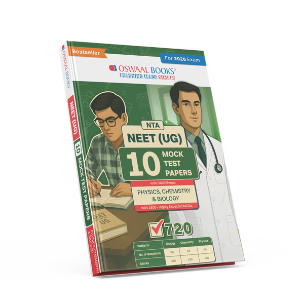 Oswaal NEET (UG) 10 Mock Test Papers Based on Latest NTA Pattern | PHY ...